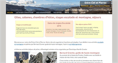 Desktop Screenshot of entrecieletpierres.com